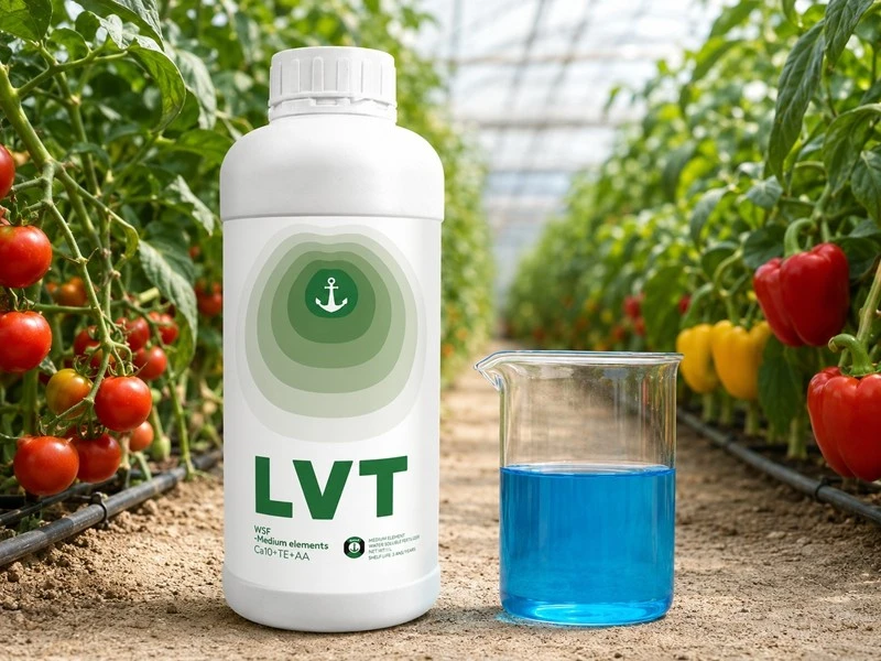 Calcium magnesium fertilizer for greenhouse tomato and pepper production